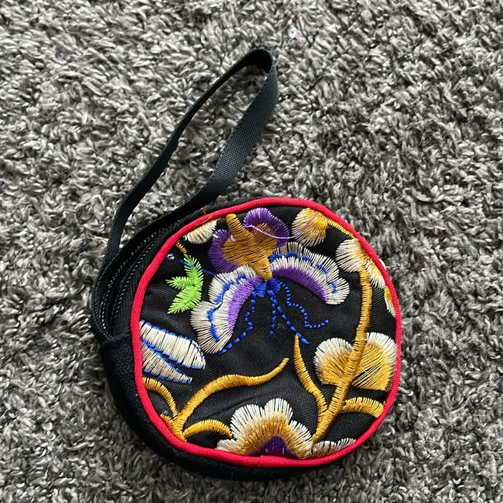 Mexico embroidery coin purse